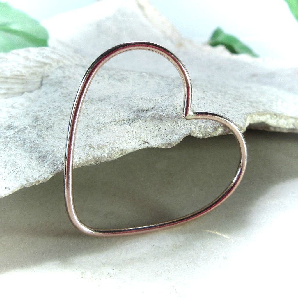 Shapes Hearts 27mm, 1.5mm, Choose Your Texture and Metal