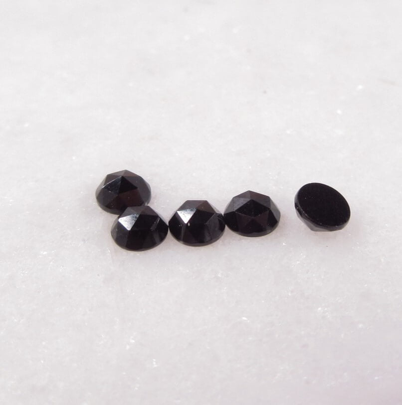 Black Spinel Faceted Gemstone Natural Choose Your Size