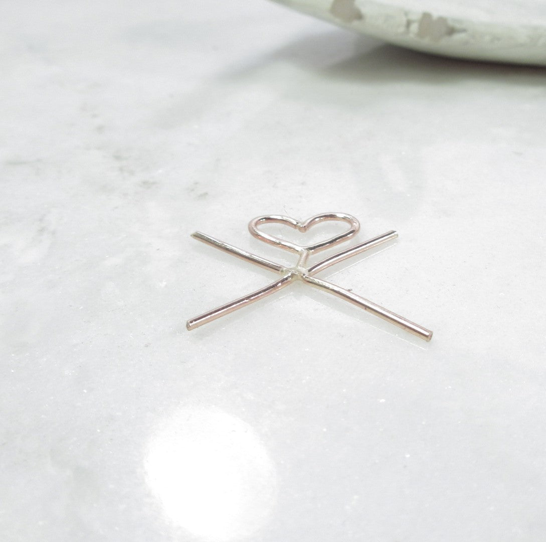 heart raw gemstone pendant