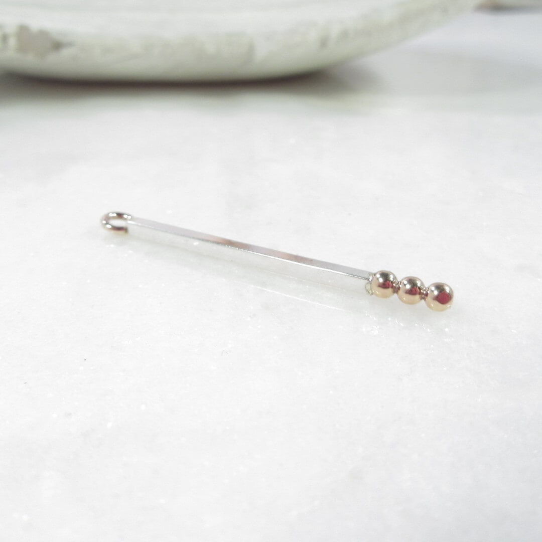 Bars Mixed Balls - 1 inch, 2 inch, 2mm, Your Choice of Metals