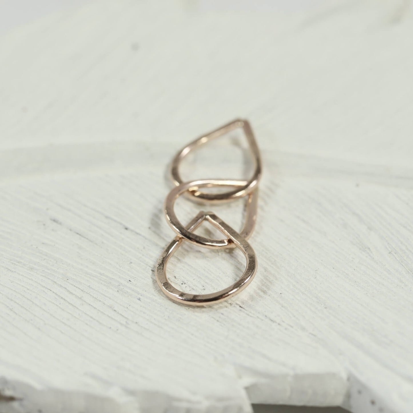 Links - Triple, Petals, 8mm, 1mm, Choose Your Metal
