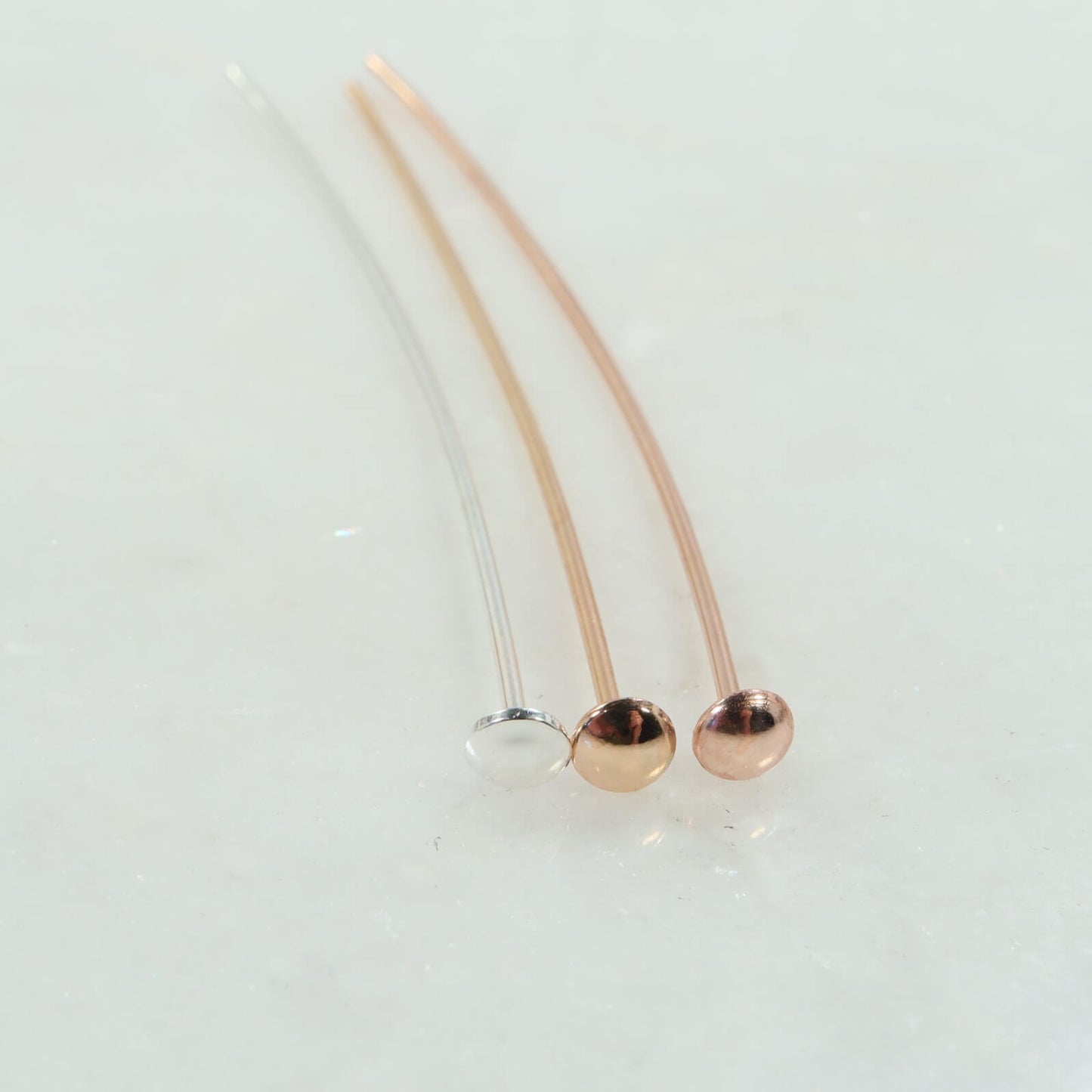Head Pins - Domed, 1.25mm Head, 2 Inch, 22 Gauge