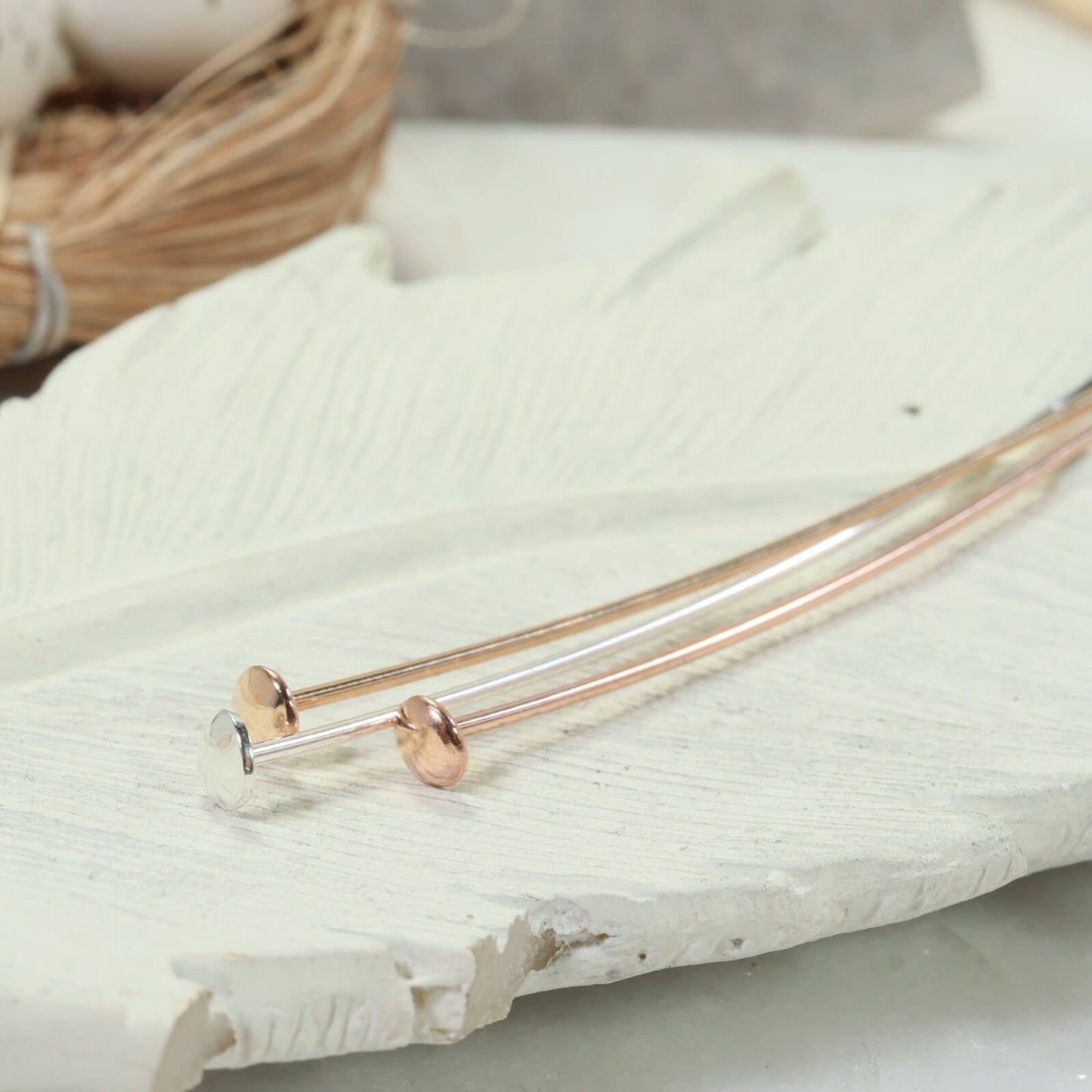 Head Pins - Domed, 2.5mm Head, 2 Inch, 22 Gauge