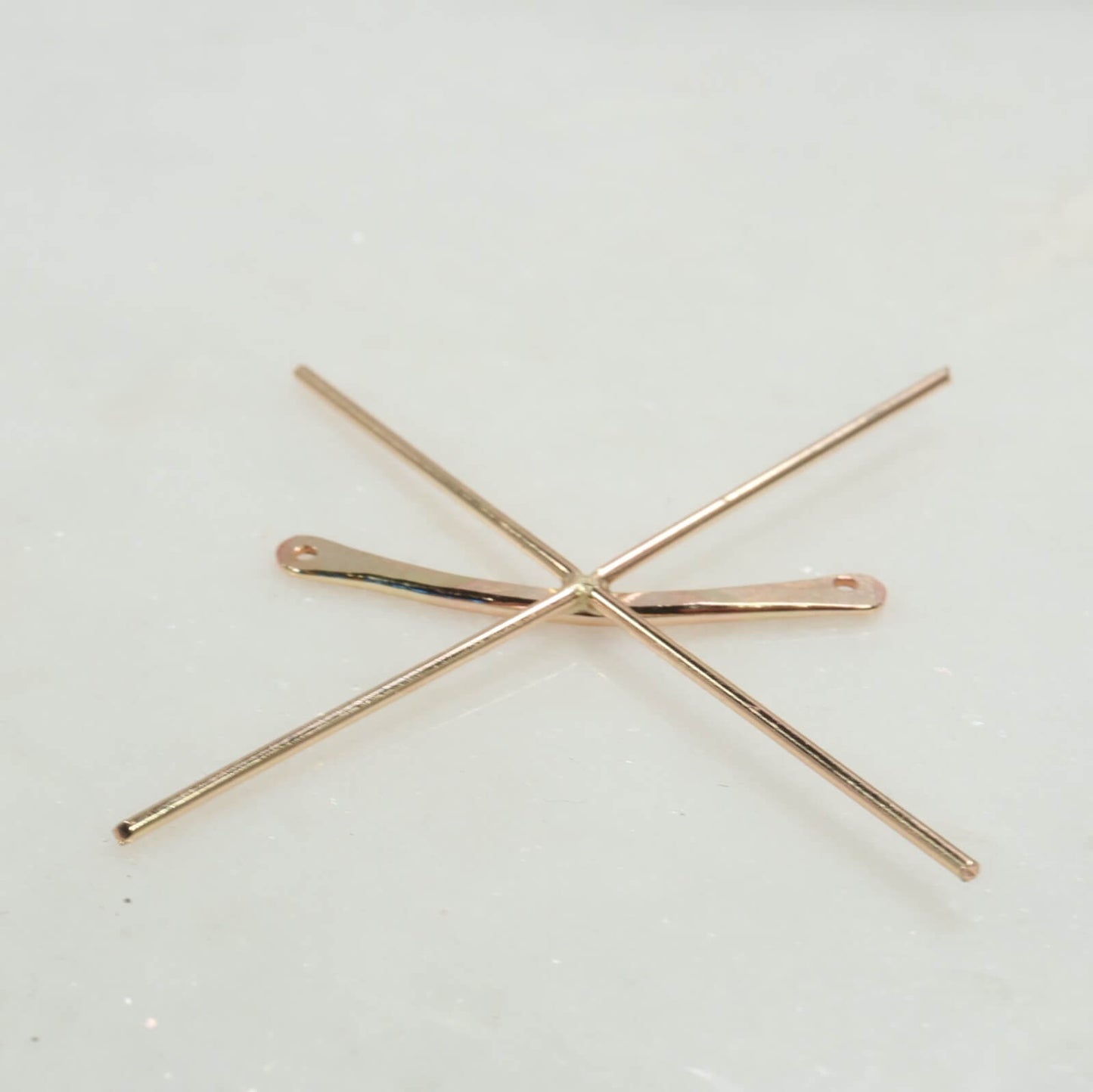 Raw Gemstone Pendant Setting Bar - Bent Bar, Choose Your Metal