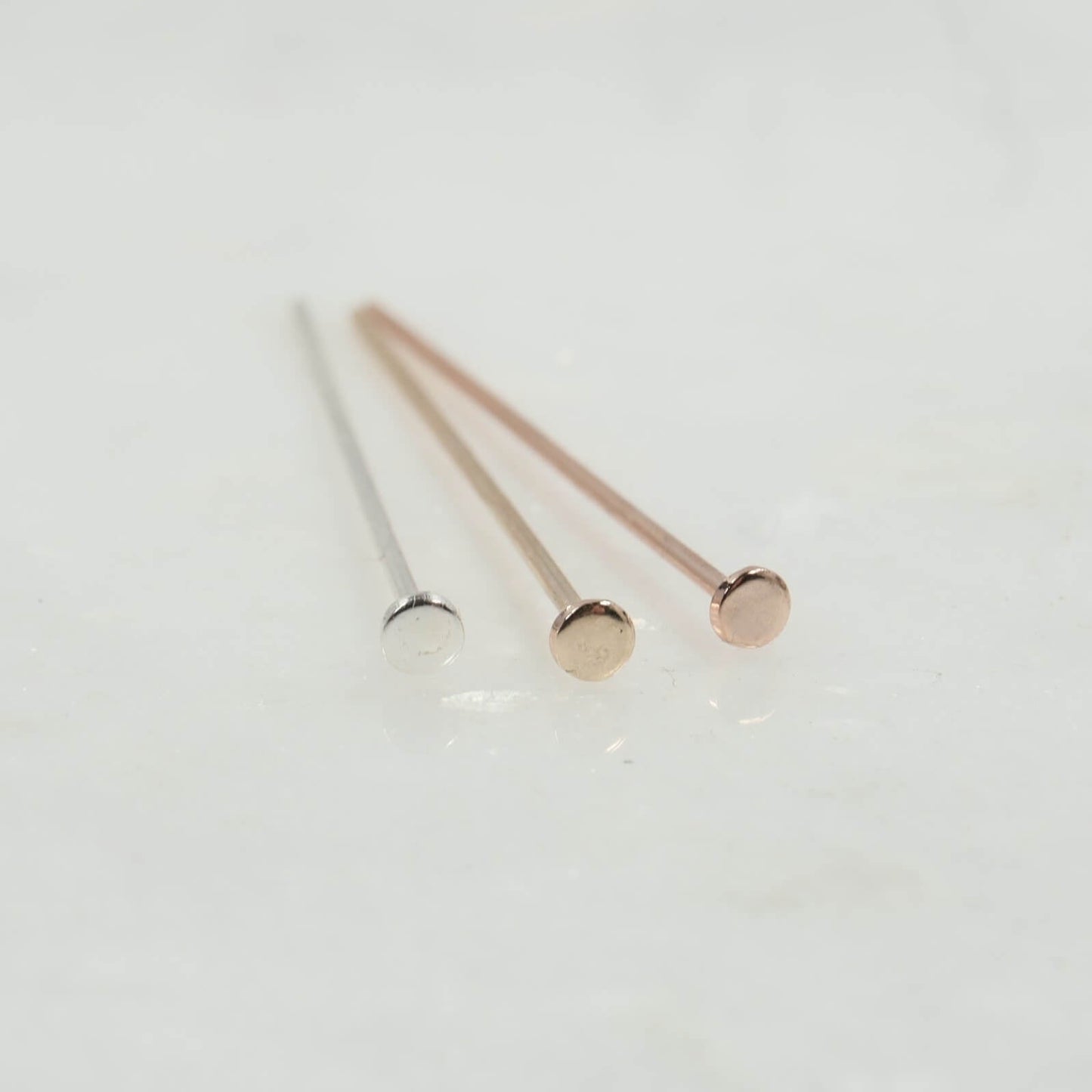 Head Pins - Flat, 2.5mm Head, 1 Inch, 20 Gauge