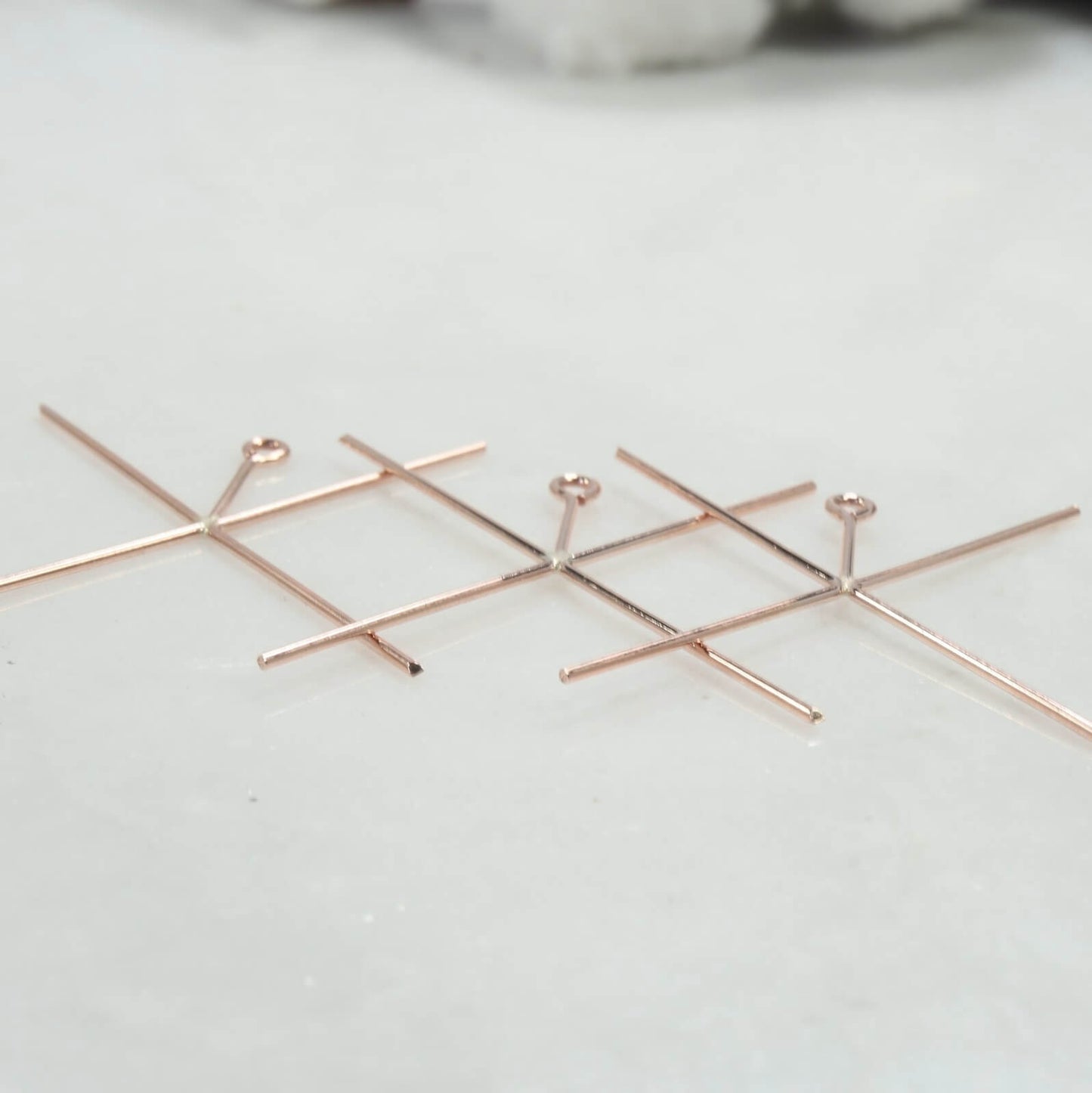 Raw Gemstone Pendant Setting - Single, 4 Prong, 1 Inch, 1mm, Choose your Metal