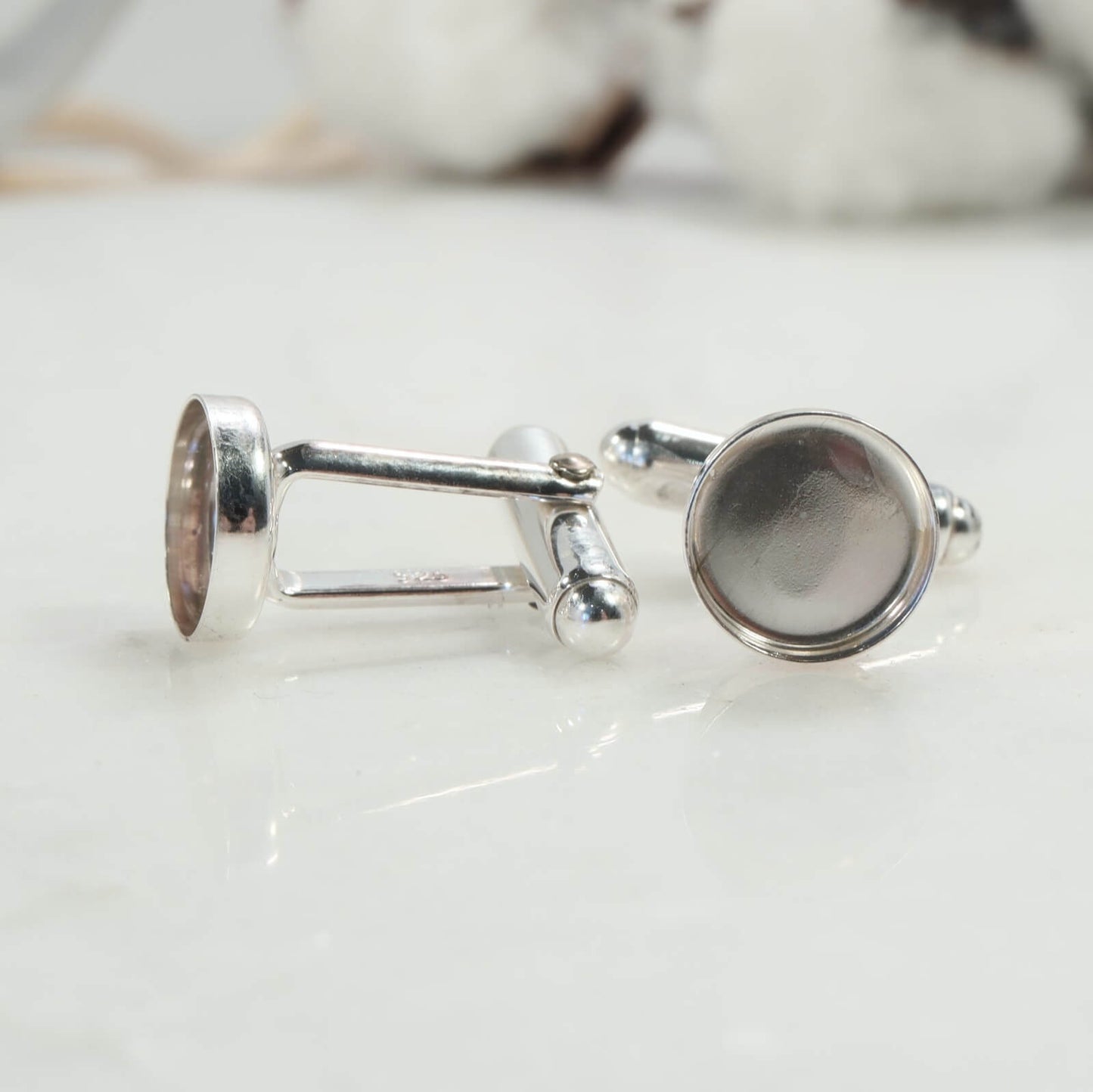 Bezel Cup Cuff Links
