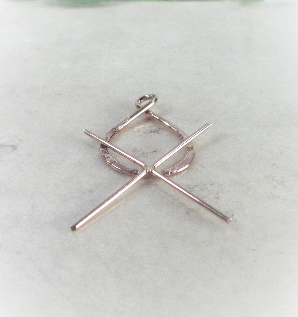 Raw Gemstone Pendant Setting - Infinity, Choose Your Metal