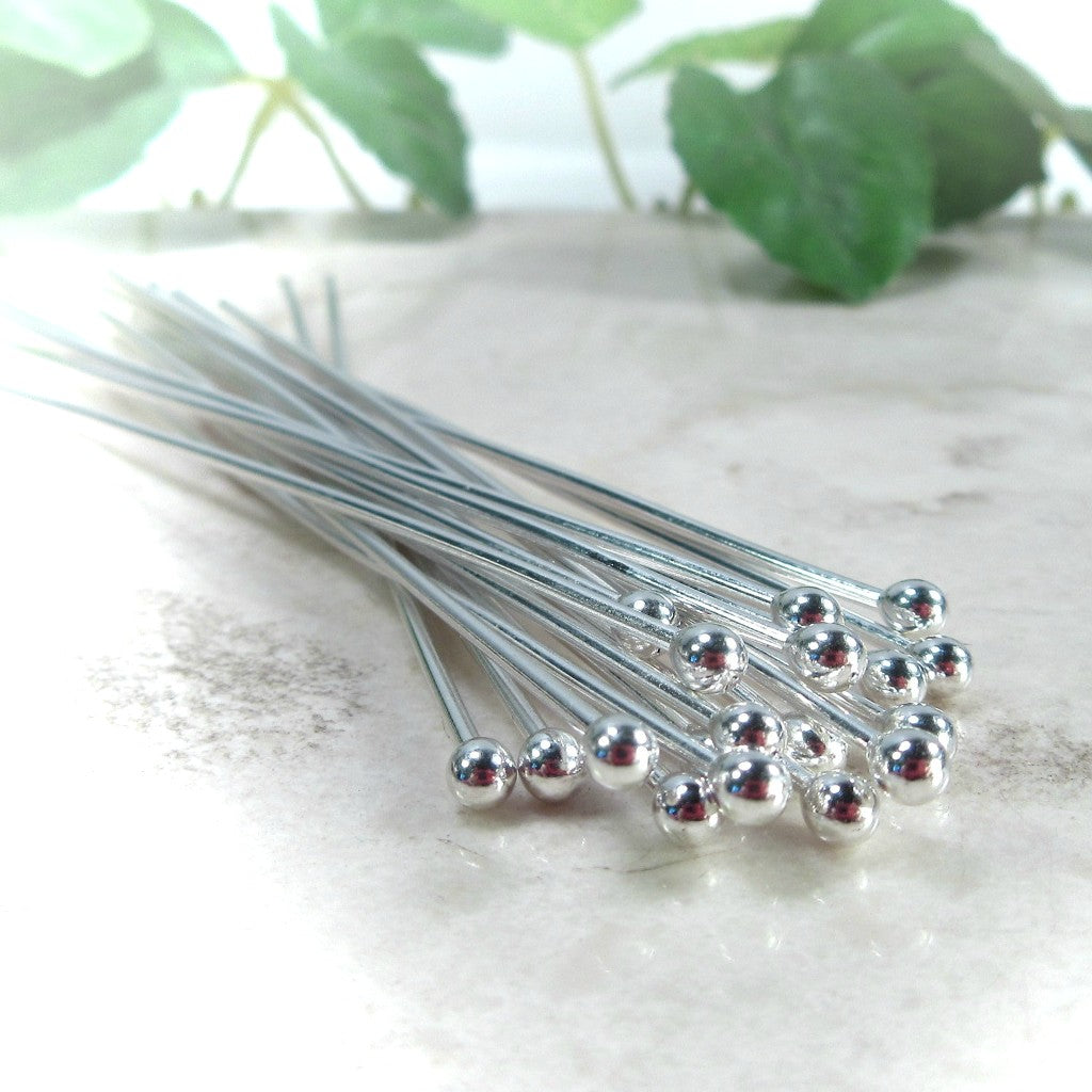 Head Pins - Ball, 2mm Head, 1 Inch, 20 Gauge