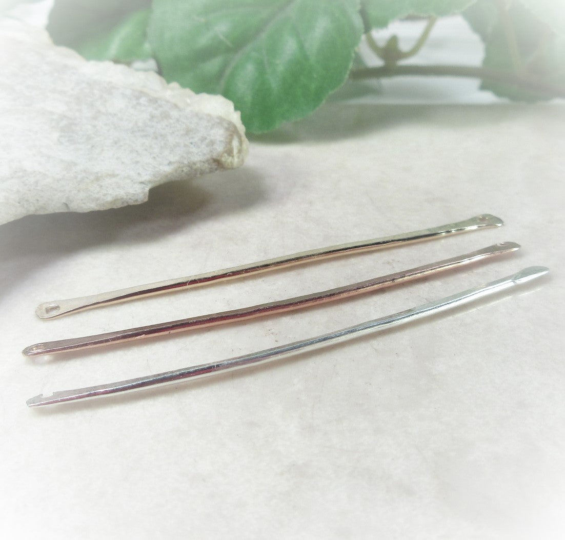 bent bars gold silver pink gold