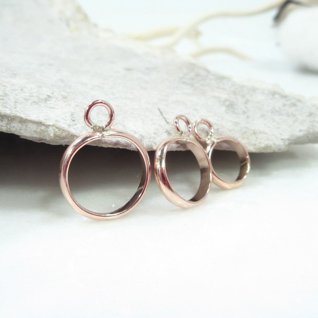 pink gold keepsake settings
