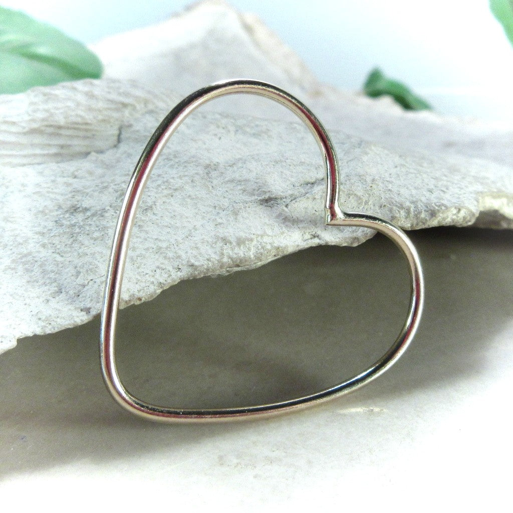 Shapes Hearts 27mm, 1.5mm, Choose Your Texture and Metal
