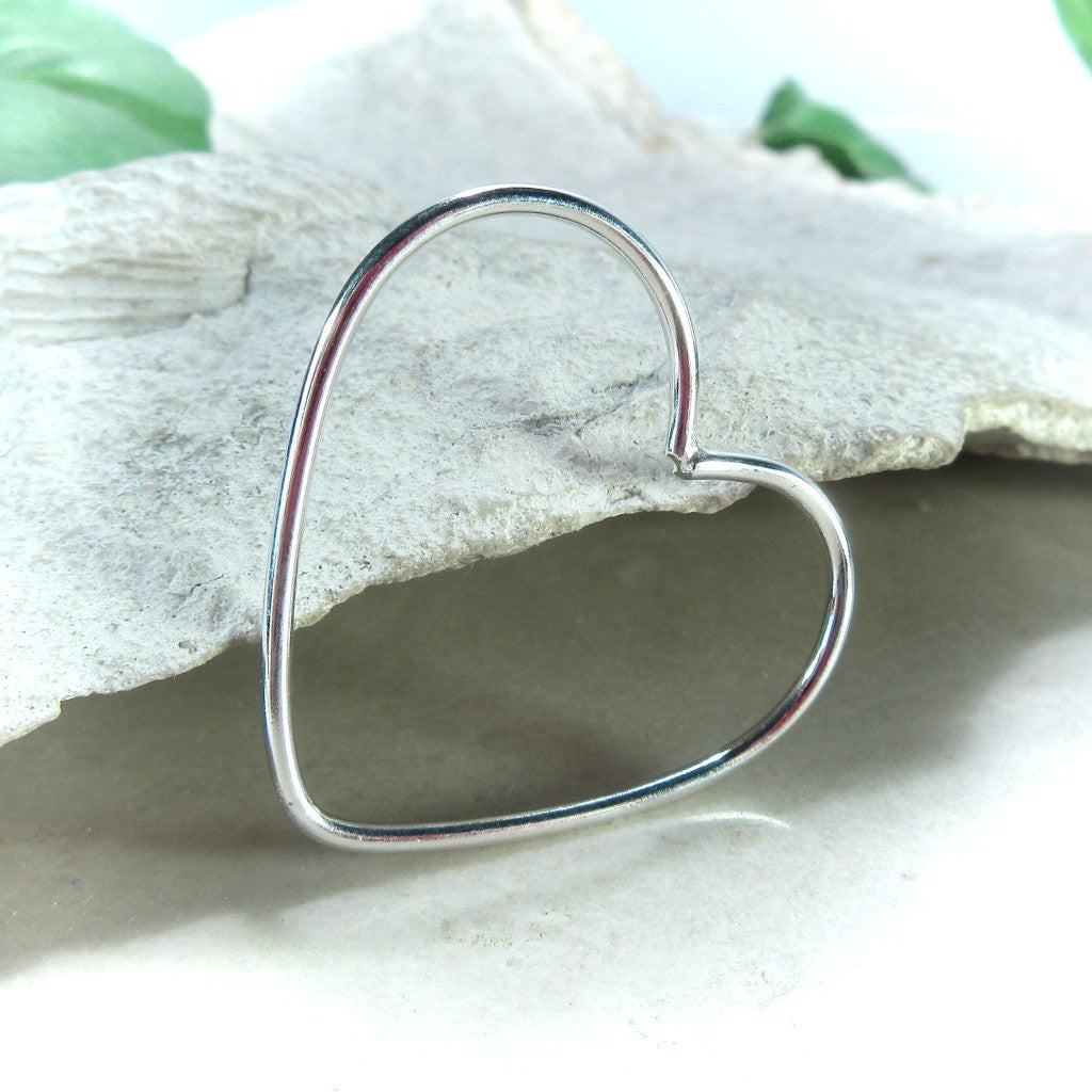 Shapes Hearts 27mm, 1.5mm, Choose Your Texture and Metal