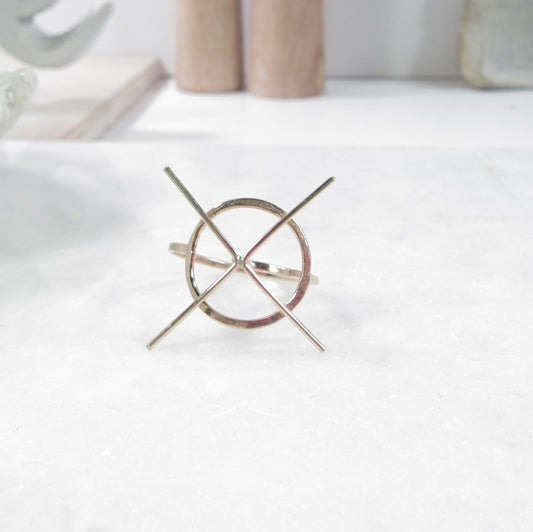 circle larait ring setting raw 