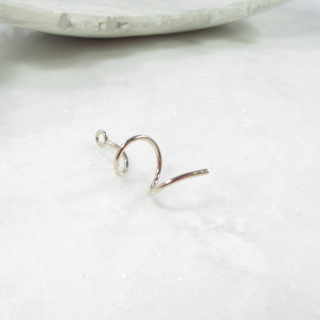 Earring Dangle - Twist Choose Your Metal