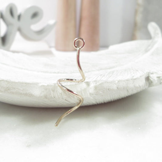 Earring Dangle - Twist Choose Your Metal