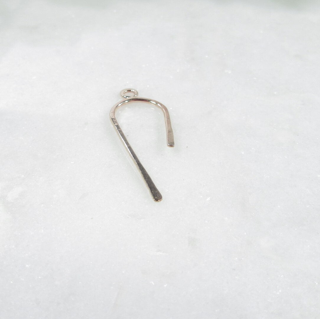 Earring Dangle - Offset U, Choose Your Metal