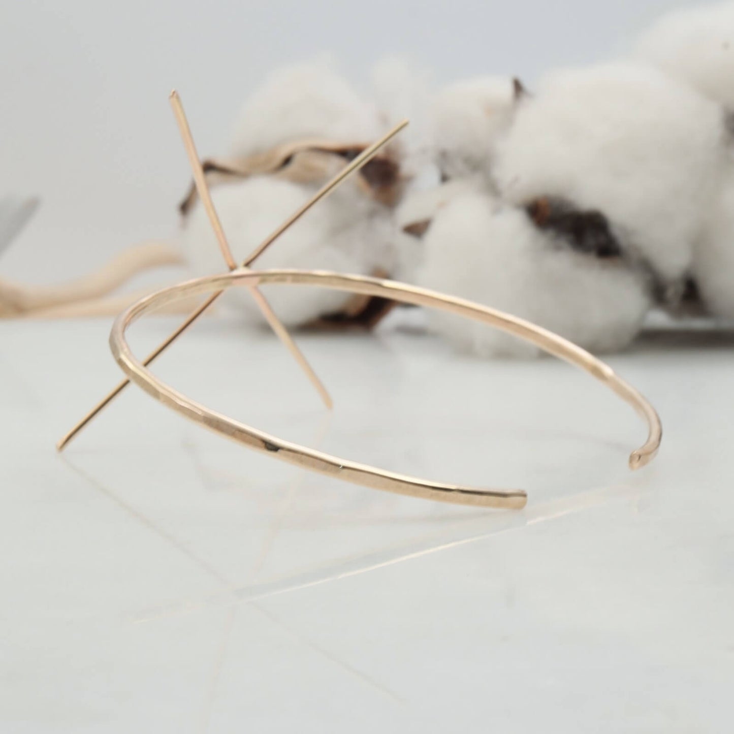 Raw Gemstone Bracelet Setting - Single Prong Your Choice Of Metals