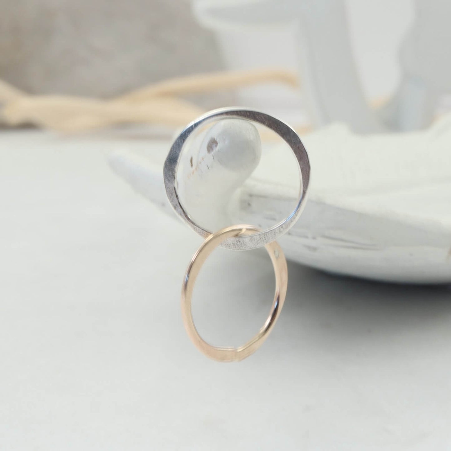 Links - Double, 8mm, 1mm, Silver & Gold, Choose Your Metal
