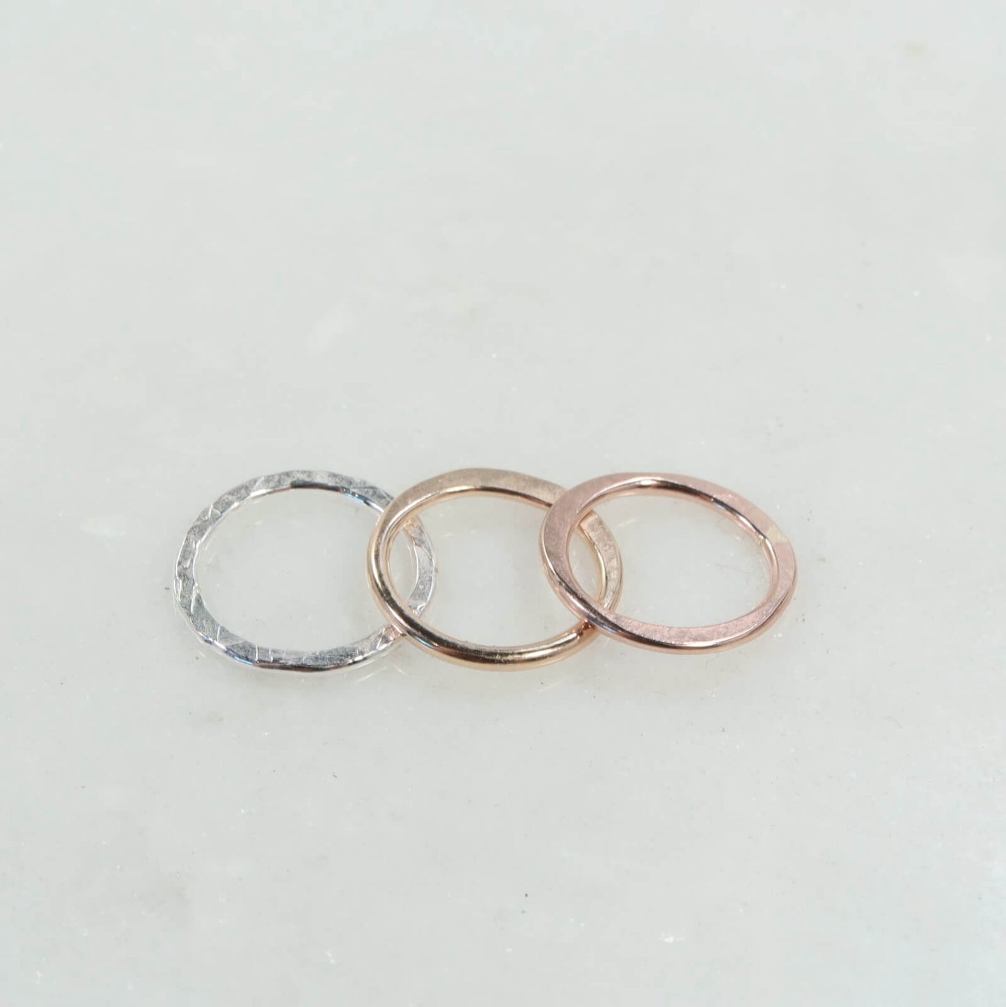 Shapes - Circles 8mm, 1.5mm, Chose Your Metal and Texture