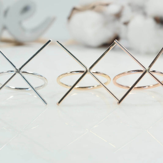 Raw Gemstone Ring - Plain, 1mm Band, Choose Your Metal