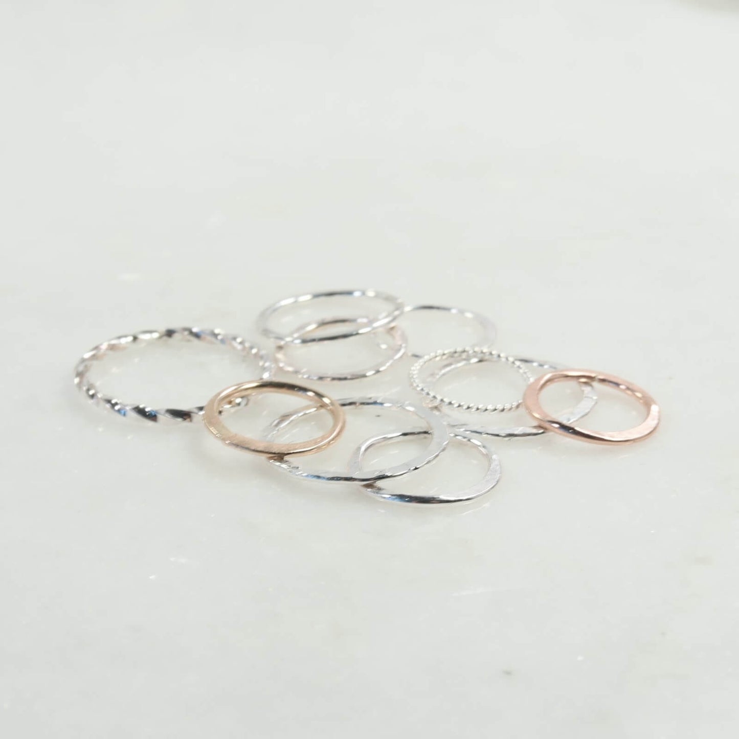 Shapes - Circles 8mm, 1.5mm, Chose Your Metal and Texture