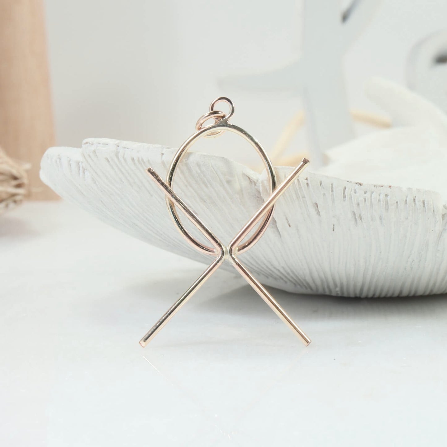 Raw Gemstone Pendant Setting - Oval, Choose Your Metal