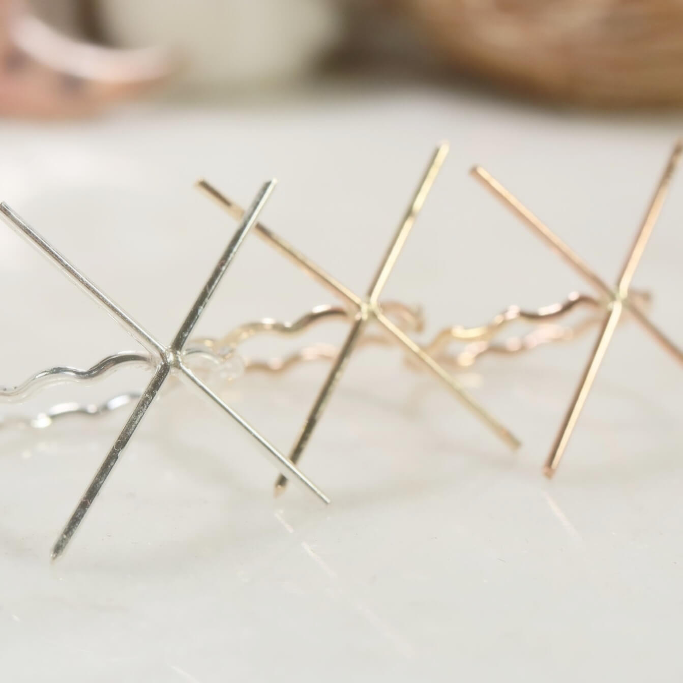 Raw Gemstone Ring - Dip, 1mm Band, Choose Your Metal