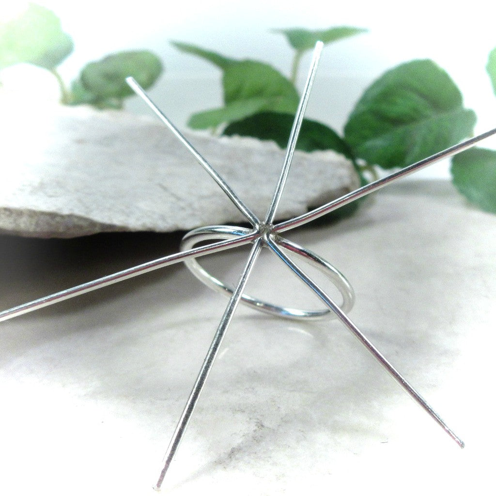 Raw Gemstone Ring - Plain, 6 Prong, 1mm Band, Choose Your Metal