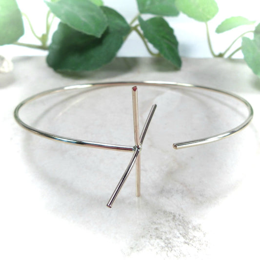 Raw Gemstone Bracelet Setting - End Prong Your Choice Of Metals