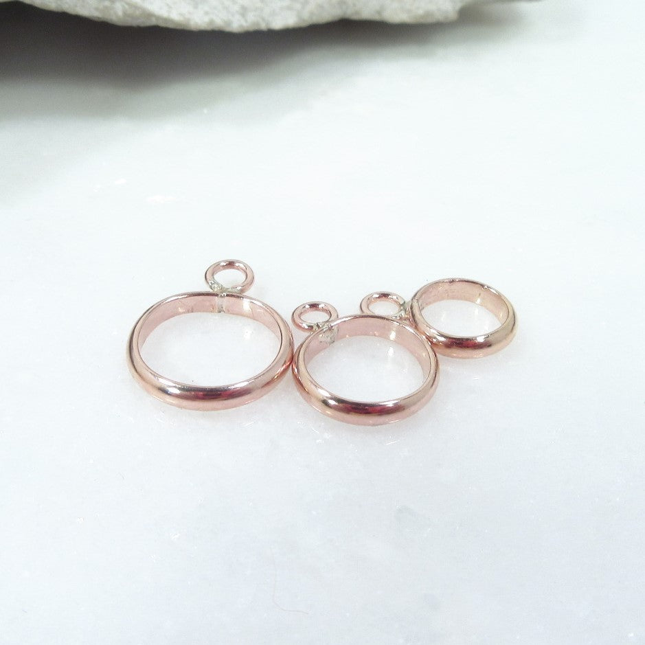 pink gold resin bezels